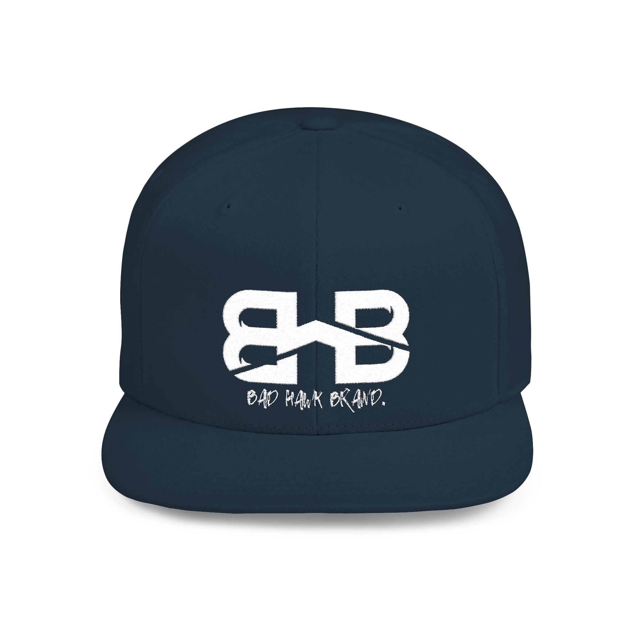 Flat Bill Snapback Hat with BHB logo - Urban Streetwear Cap