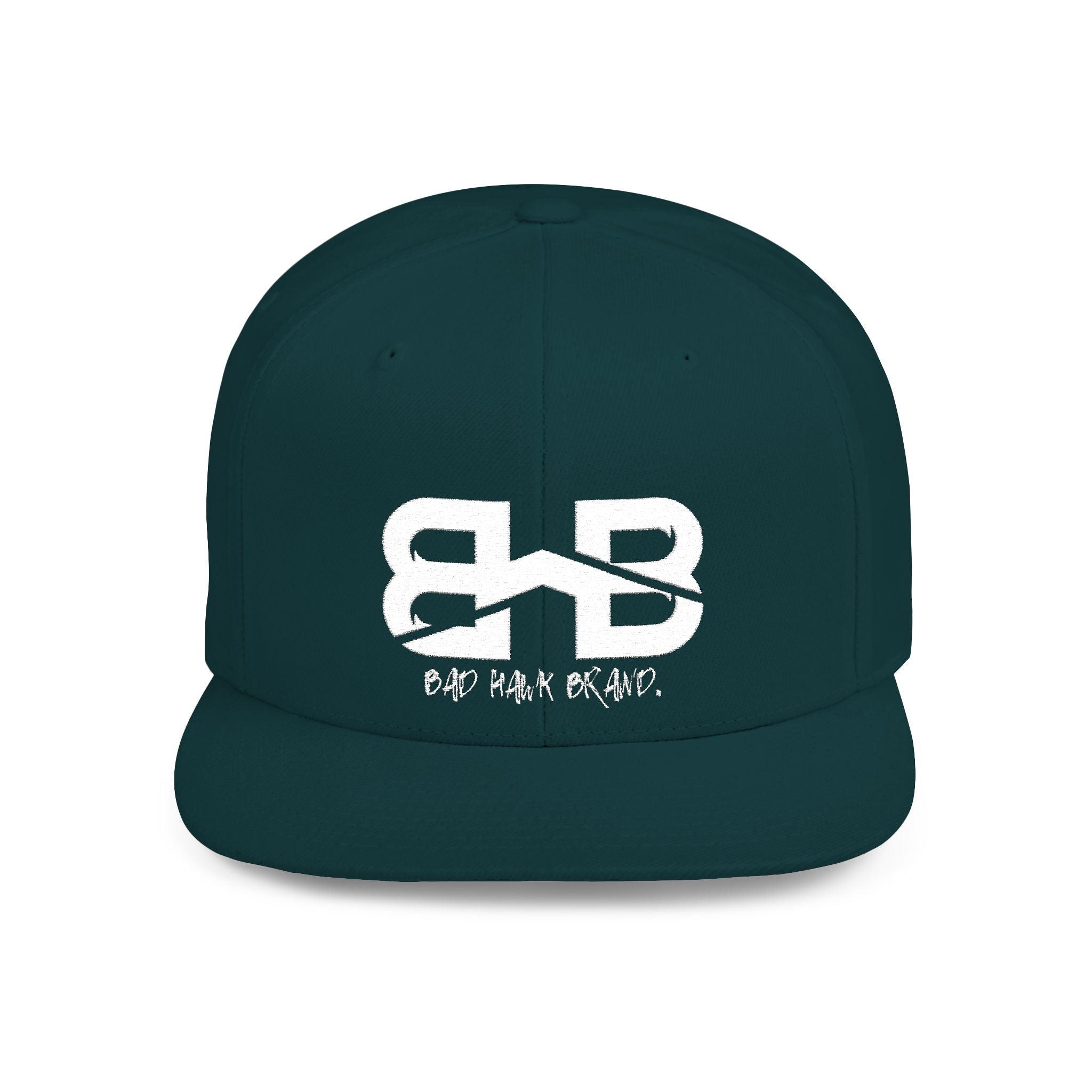 Flat Bill Snapback Hat with BHB logo - Urban Streetwear Cap