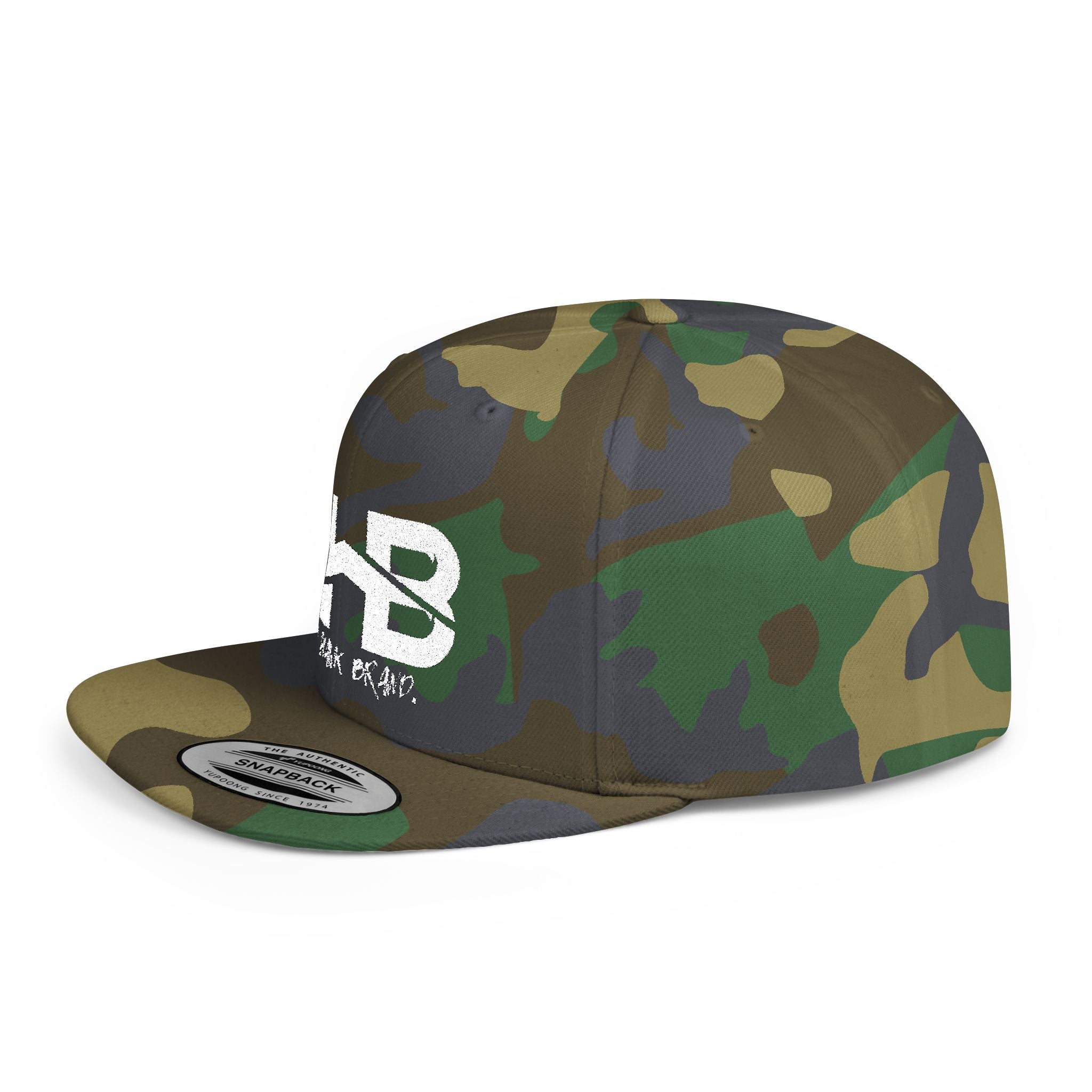 Flat Bill Snapback Hat with BHB logo - Urban Streetwear Cap
