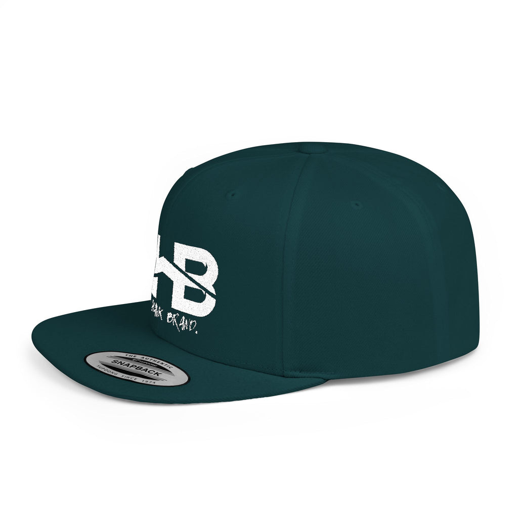 Flat Bill Snapback Hat with BHB logo - Urban Streetwear Cap