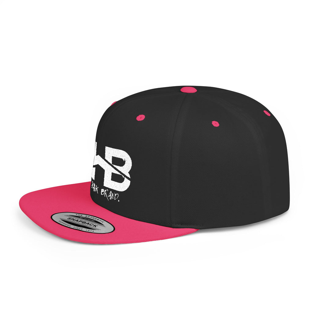 Flat Bill Snapback Hat with BHB logo - Urban Streetwear Cap