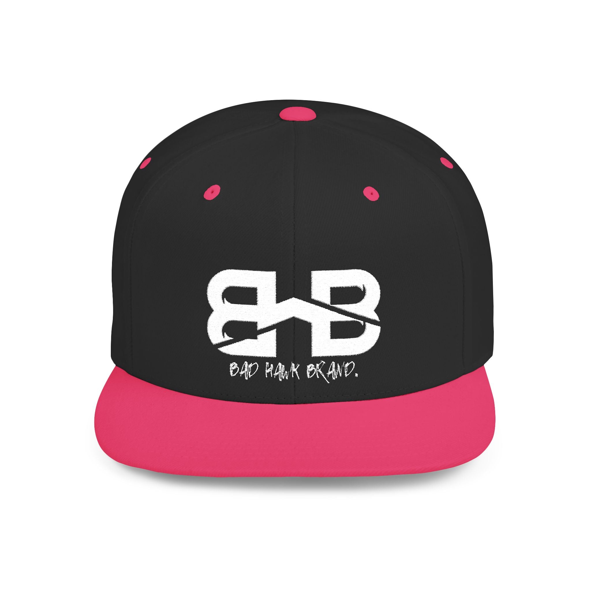 Flat Bill Snapback Hat with BHB logo - Urban Streetwear Cap