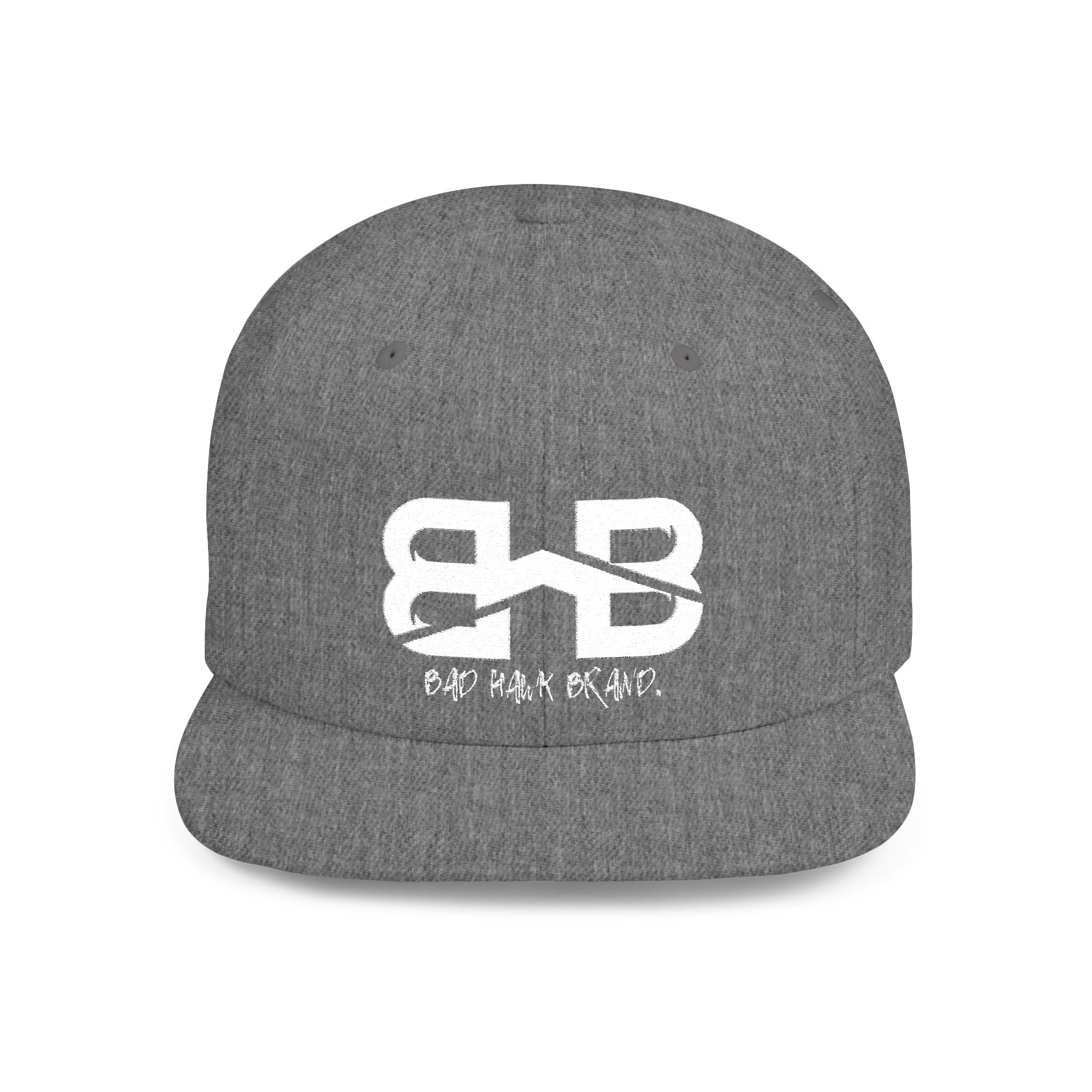 Flat Bill Snapback Hat with BHB logo - Urban Streetwear Cap
