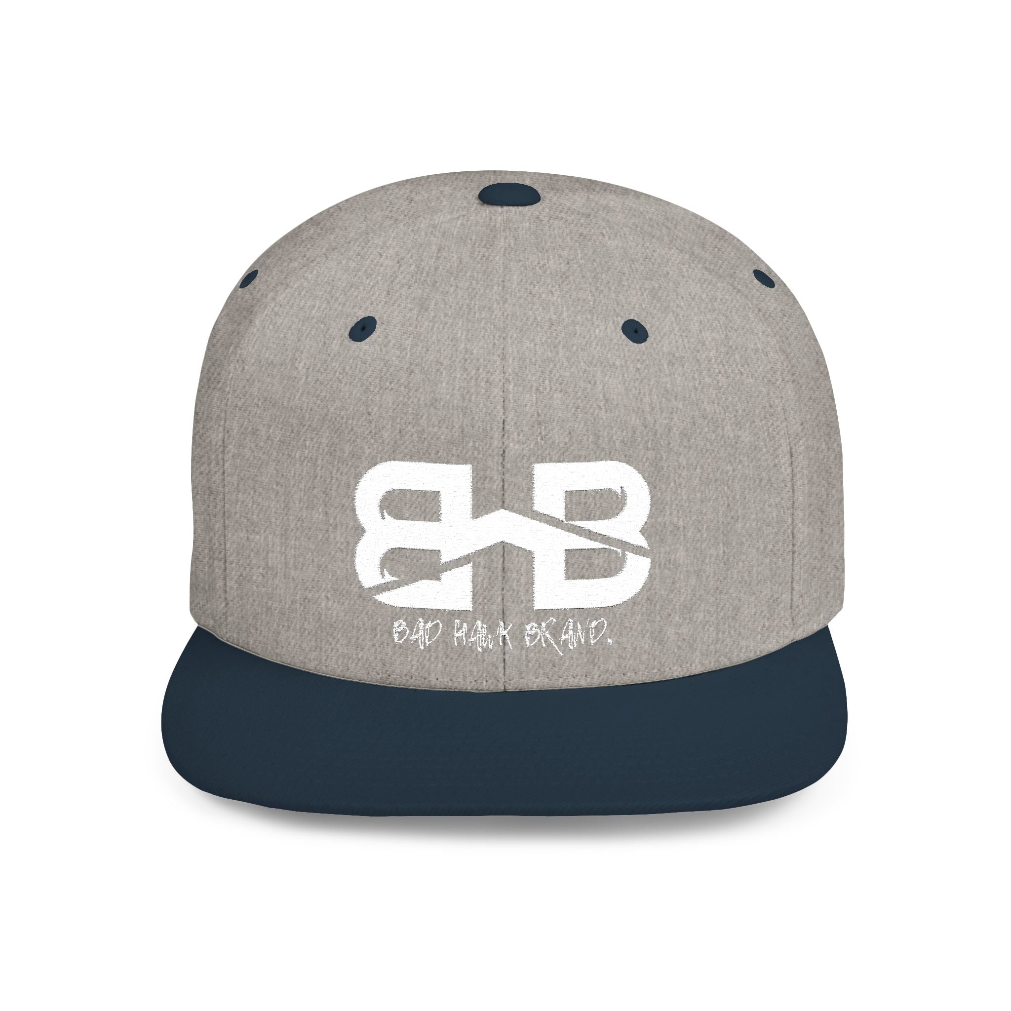 Flat Bill Snapback Hat with BHB logo - Urban Streetwear Cap
