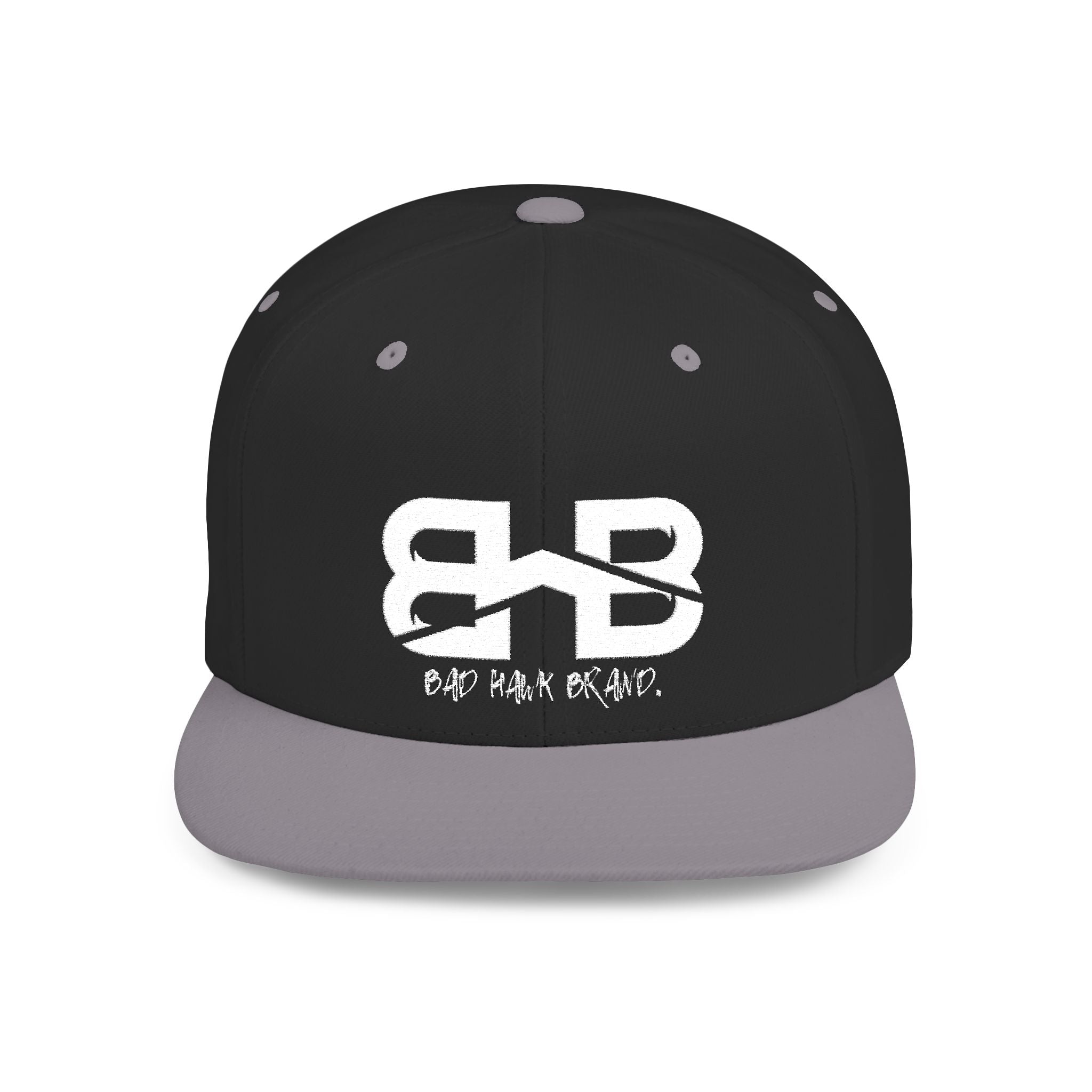 Flat Bill Snapback Hat with BHB logo - Urban Streetwear Cap