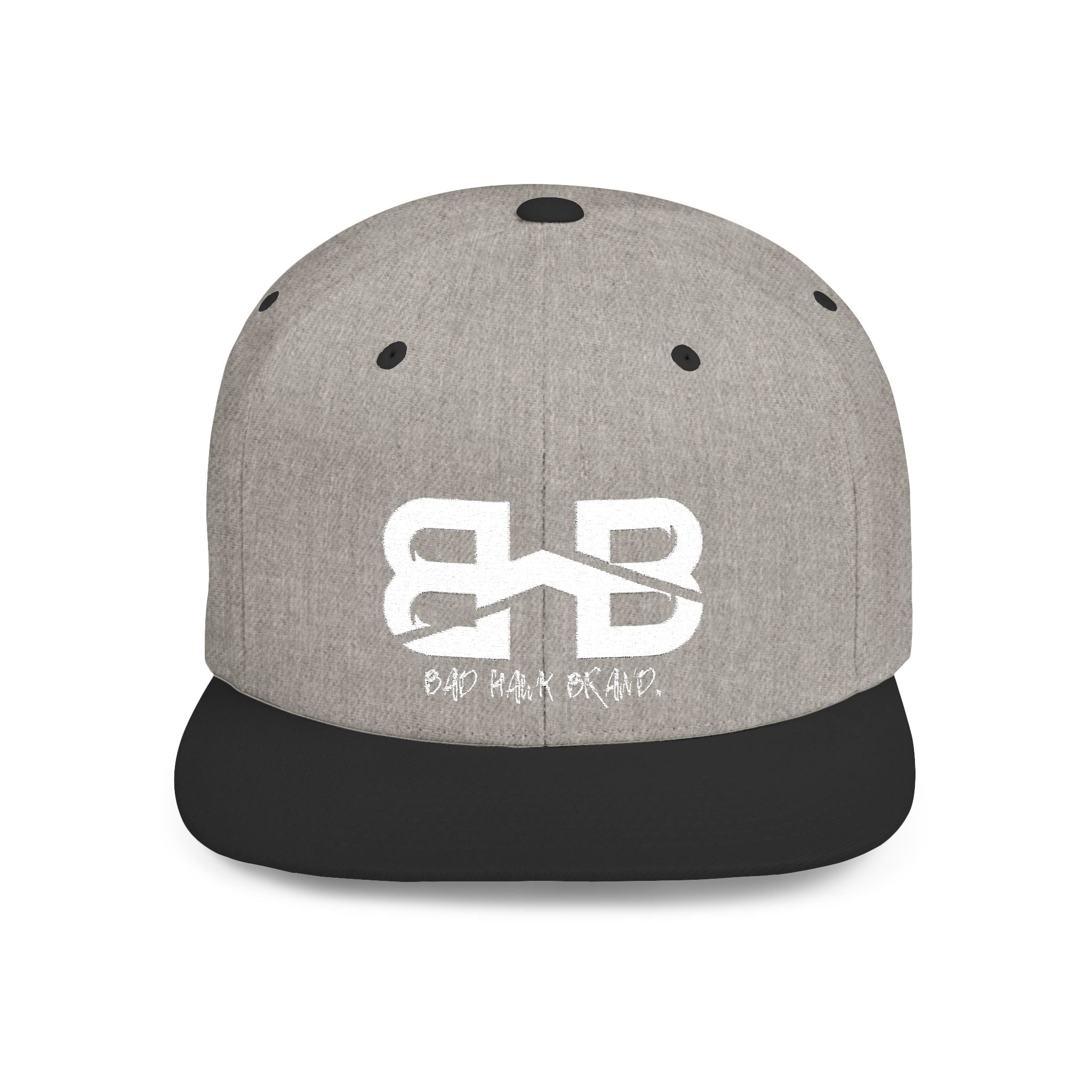 Flat Bill Snapback Hat with BHB logo - Urban Streetwear Cap