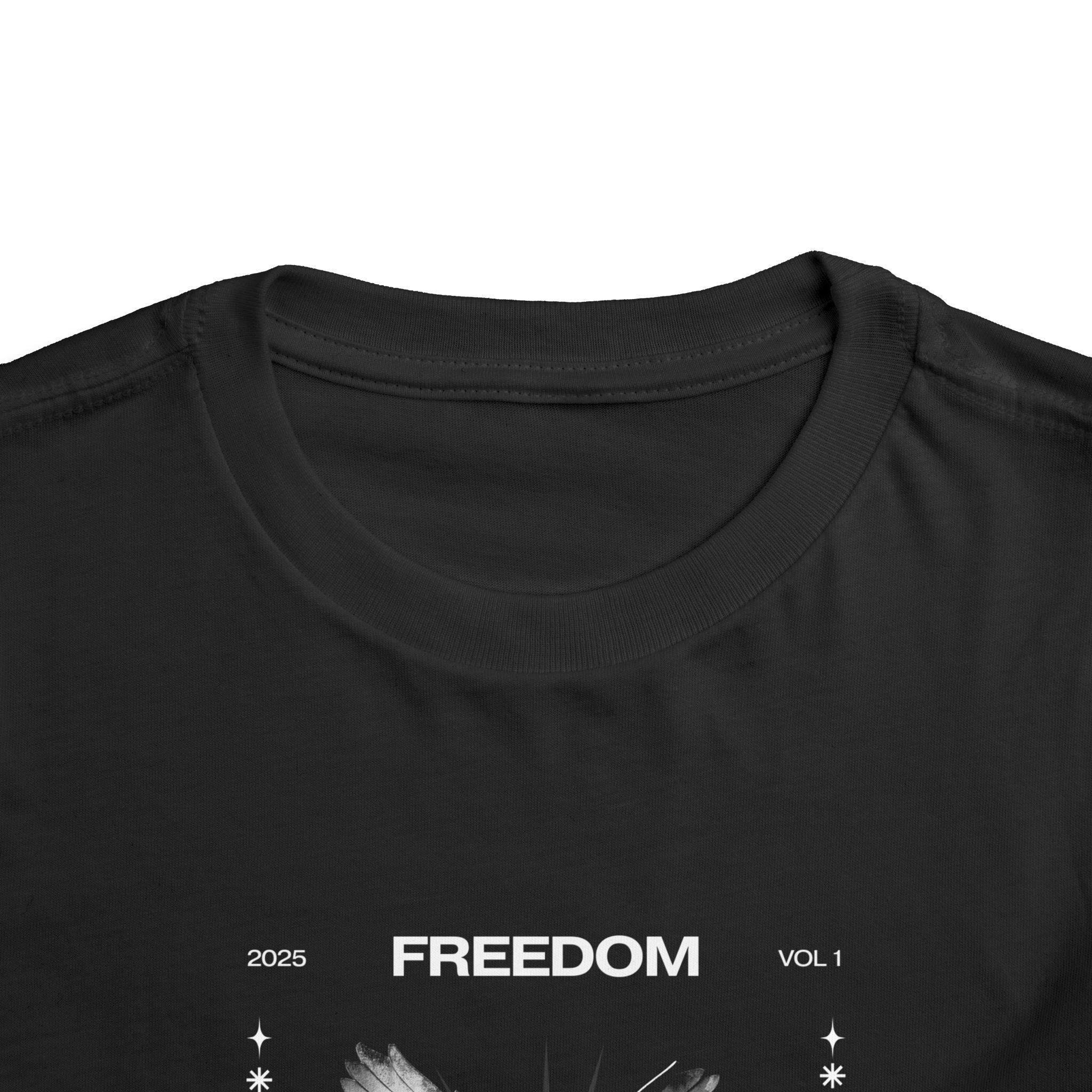 Toddler Tee - 'Freedom' Angel Wings Graphic