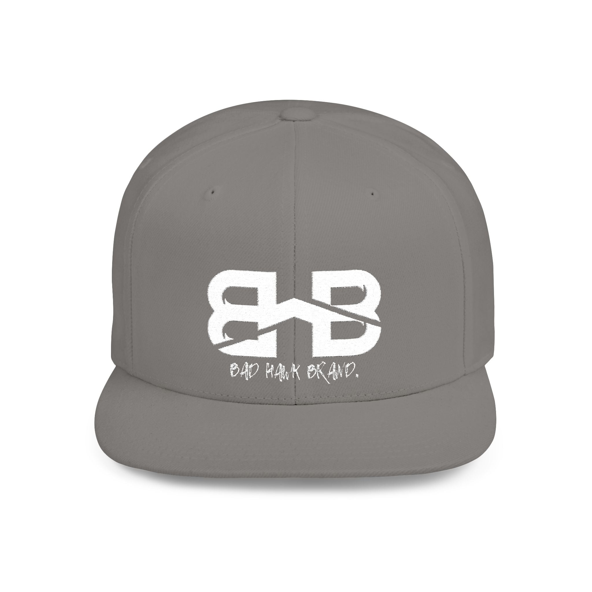 Flat Bill Snapback Hat with BHB logo - Urban Streetwear Cap