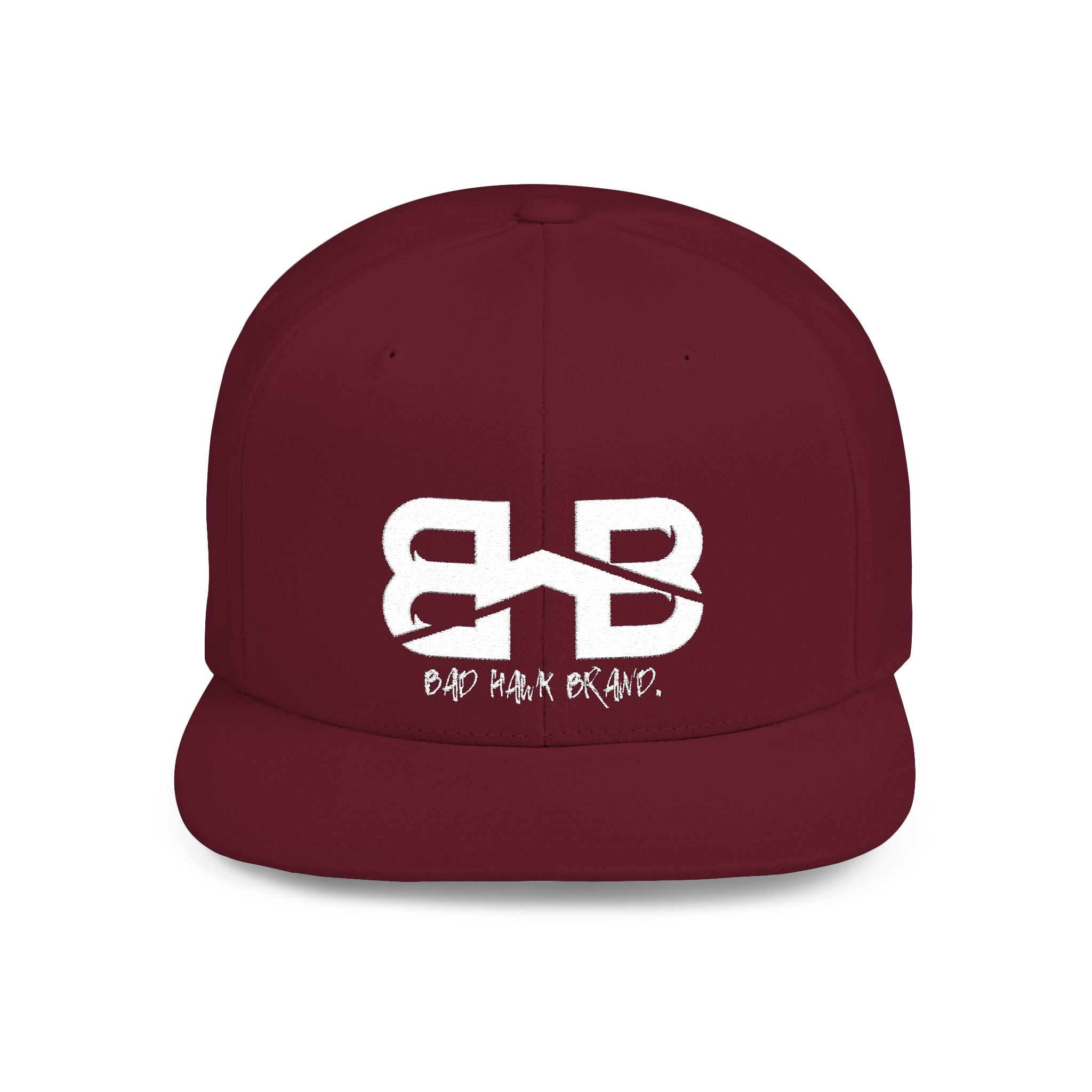 Flat Bill Snapback Hat with BHB logo - Urban Streetwear Cap