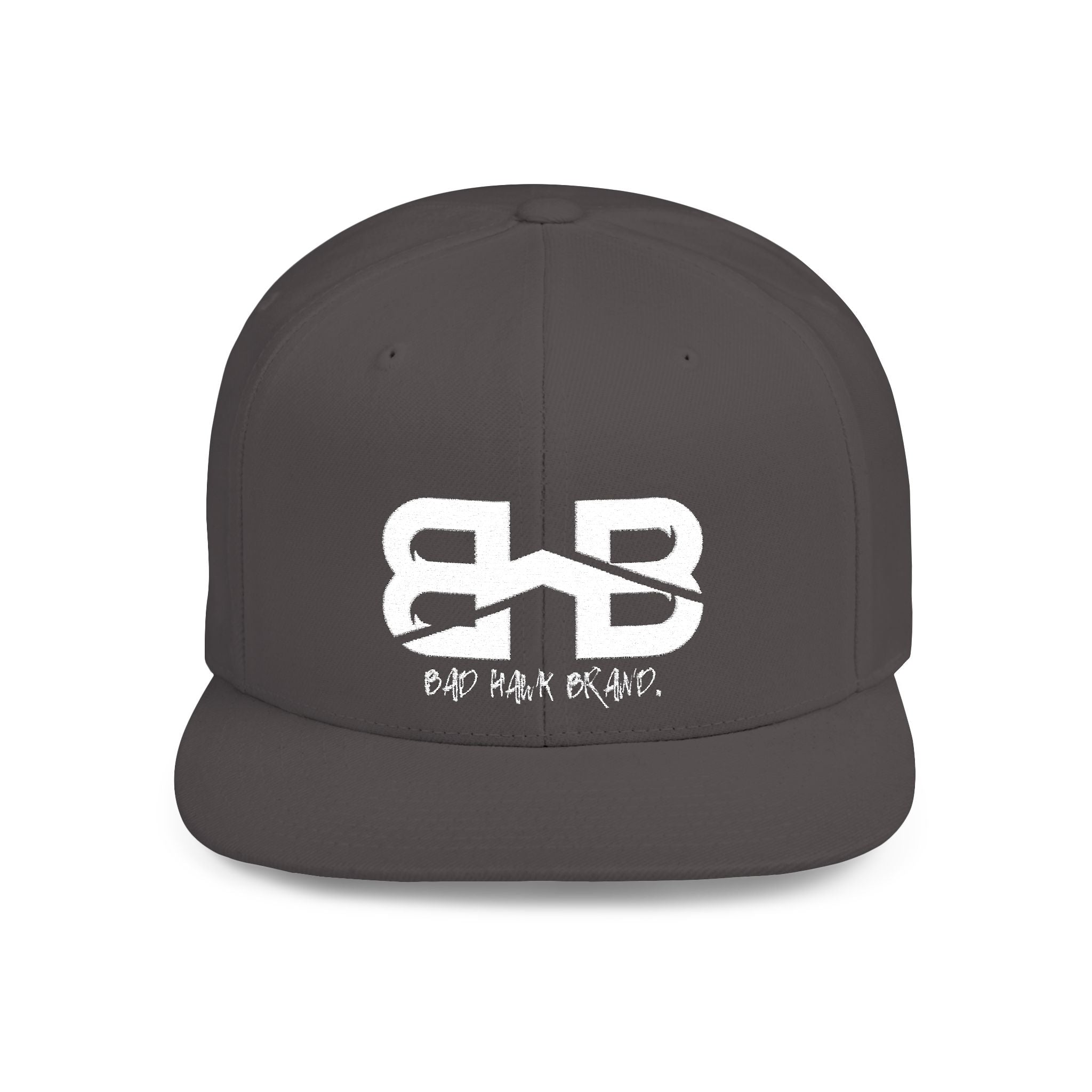 Flat Bill Snapback Hat with BHB logo - Urban Streetwear Cap