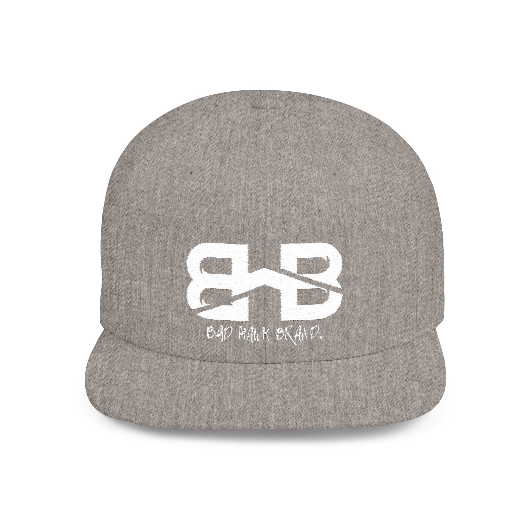 Flat Bill Snapback Hat with BHB logo - Urban Streetwear Cap